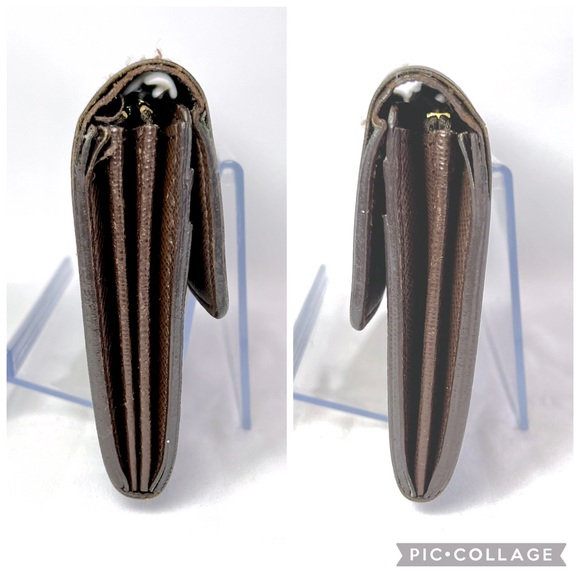 Auth Louis Vuitton Damier Ebene Sarah Long Wallet - Picture 13 of 16